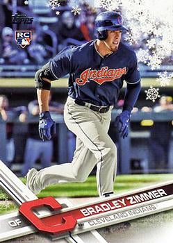 #HMW21 Bradley Zimmer - Cleveland Indians - 2017 Topps Holiday Baseball