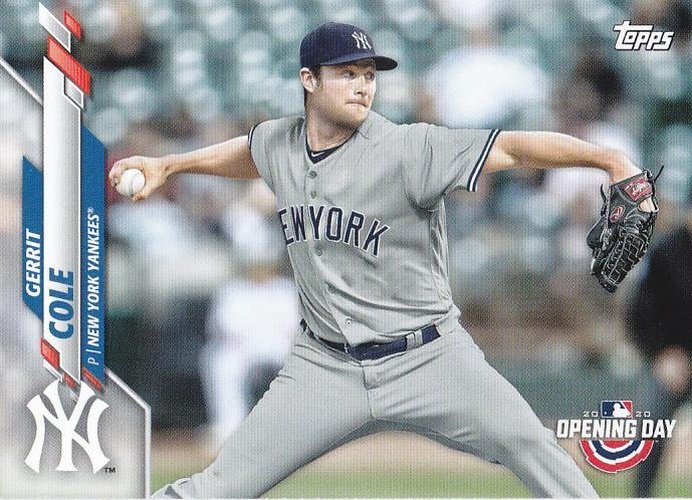 #21 Gerrit Cole - New York Yankees - 2020 Topps Opening Day Baseball