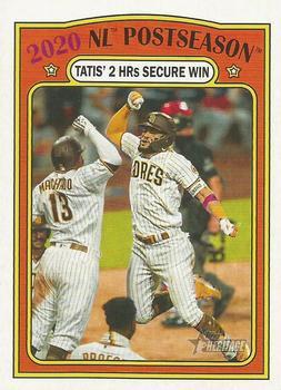 #21 2020 NL Postseason: Tatis' 2 HRs Secure Win - San Diego Padres - 2021 Topps Heritage Baseball