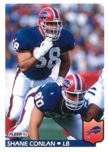 #21 Shane Conlan - Buffalo Bills - 1992 Fleer Football