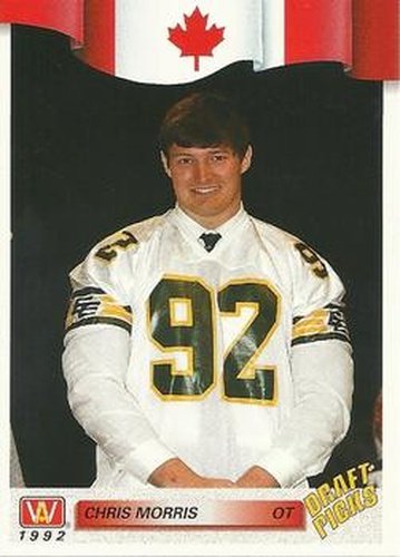 #21 Chris Morris - Edmonton Eskimos - 1992 All World CFL Football