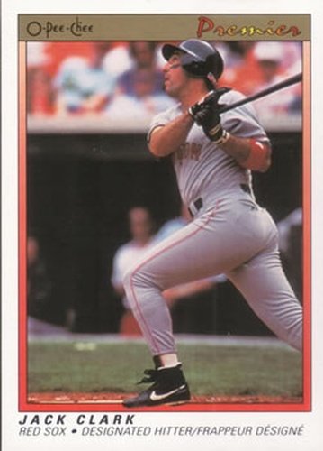 #21 Jack Clark - Boston Red Sox - 1991 O-Pee-Chee Premier Baseball