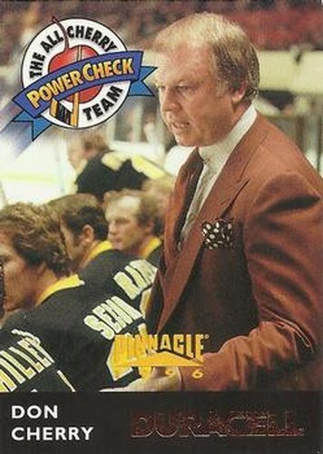 #DC21 Don Cherry - Boston Bruins - 1996-97 Duracell All-Cherry Team Hockey