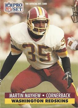 #321 Martin Mayhew - Washington Redskins - 1991 Pro Set Football
