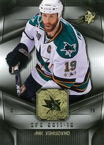 #21 Joe Thornton - San Jose Sharks - 2011-12 SPx Hockey