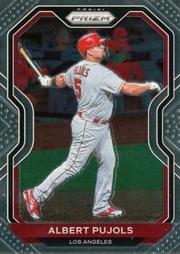 #21 Albert Pujols - Los Angeles Angels - 2021 Panini Prizm Baseball