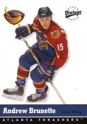 #21 Andrew Brunette - Atlanta Thrashers - 2000-01 Upper Deck Vintage Hockey