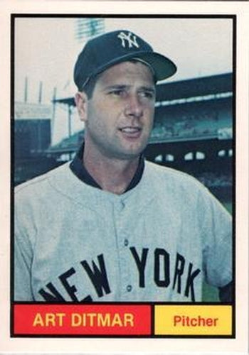 #21 Art Ditmar - New York Yankees -1982 Galasso 1961 World Champions New York Yankees Baseball