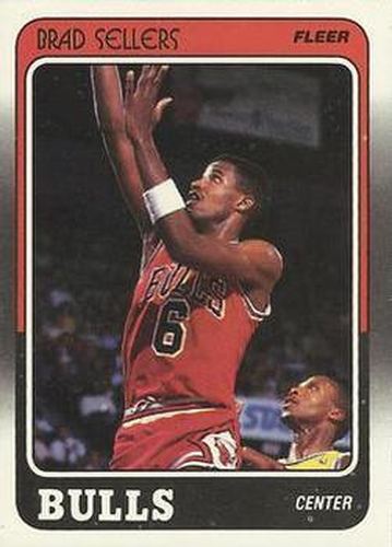 #21 Brad Sellers - Chicago Bulls - 1988-89 Fleer Basketball