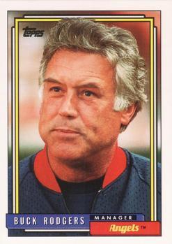 #21 Buck Rodgers - California Angels - 1992 Topps Baseball