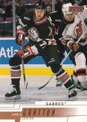 #21 Chris Gratton - Buffalo Sabres - 2000-01 Upper Deck Hockey