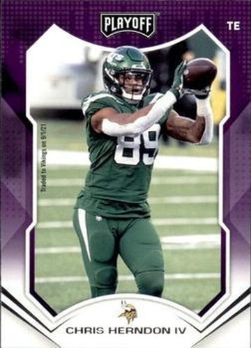 #21 Chris Herndon IV - Minnesota Vikings - 2021 Panini Playoff Football