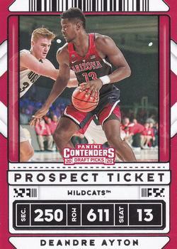 #21 Deandre Ayton - Arizona Wildcats - 2020 Panini Contenders Draft Picks Basketball