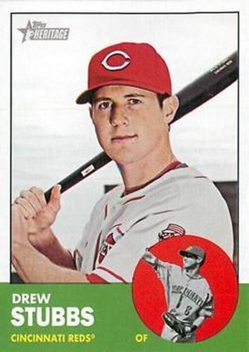 #21 Drew Stubbs - Cincinnati Reds - 2012 Topps Heritage Baseball