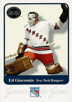 #21 Ed Giacomin - New York Rangers - 2001-02 Fleer Greats of the Game Hockey