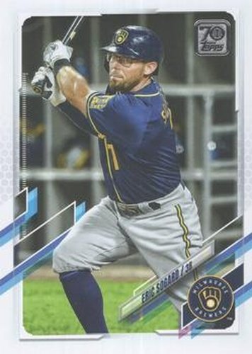 #21 Eric Sogard - Milwaukee Brewers - 2021 Topps Baseball
