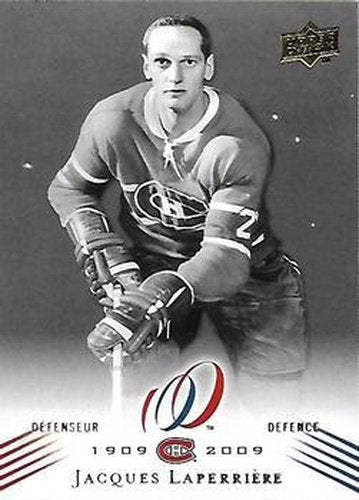 #21 Jacques Laperriere - Montreal Canadiens - 2008-09 Upper Deck Montreal Canadiens Centennial Hockey