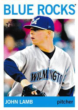 #21 John Lamb - Wilmington Blue Rocks - 2013 Topps Heritage Minor League Baseball