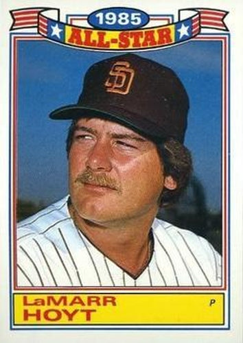 #21 LaMarr Hoyt - San Diego Padres - 1986 Topps Baseball - Glossy All-Stars