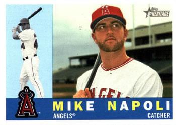#21 Mike Napoli - Los Angeles Angels - 2009 Topps Heritage Baseball