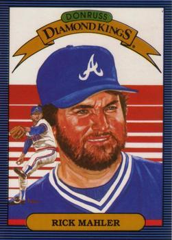 #21 Rick Mahler - Atlanta Braves - 1986 Leaf Baseball