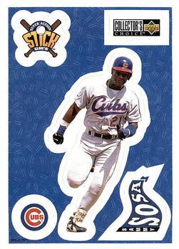 #21 Sammy Sosa - Chicago Cubs - 1997 Collector's Choice Baseball - Stick'Ums