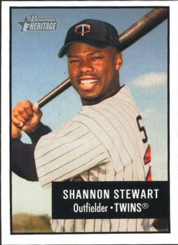 #21 Shannon Stewart - Minnesota Twins - 2003 Bowman Heritage Baseball