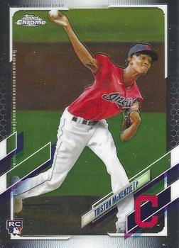 #21 Triston McKenzie - Cleveland Indians - 2021 Topps Chrome Baseball