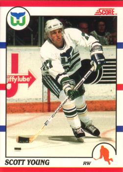 #21 Scott Young - Hartford Whalers - 1990-91 Score Canadian Hockey