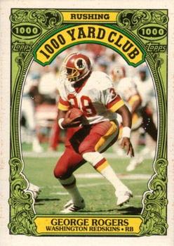 #21 George Rogers - Washington Redskins - 1986 Topps Football - 1000 Yard Club