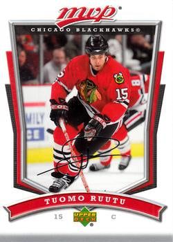 #21 Tuomo Ruutu - Chicago Blackhawks - 2007-08 Upper Deck MVP Hockey