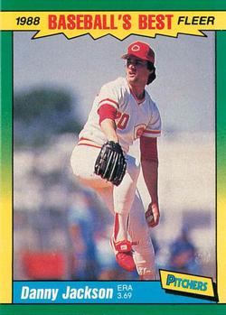 #21 Danny Jackson - Cincinnati Reds - 1988 Fleer Baseball's Best Sluggers vs Pitchers