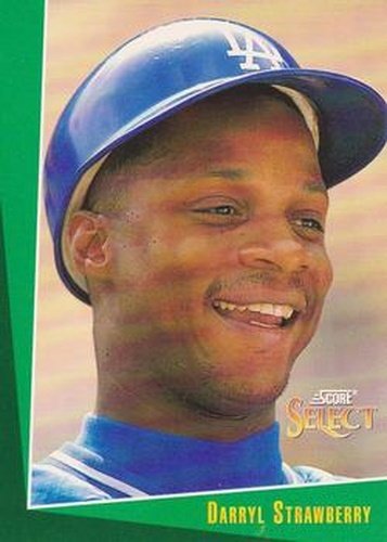 #21 Darryl Strawberry - Los Angeles Dodgers - 1993 Select Baseball