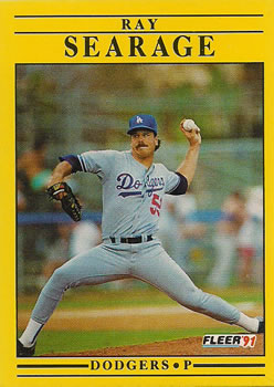 #220 Ray Searage - Los Angeles Dodgers - 1991 Fleer Baseball