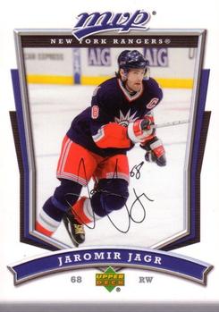 #220 Jaromir Jagr - New York Rangers - 2007-08 Upper Deck MVP Hockey