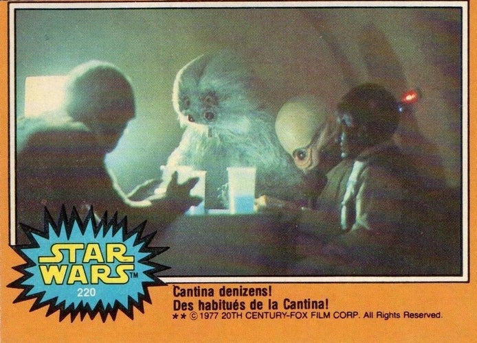 #220 Cantina denizens! - 1977 O-Pee-Chee Star Wars