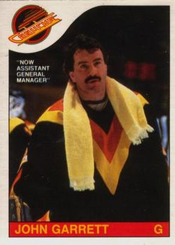 #220 John Garrett - Vancouver Canucks - 1985-86 O-Pee-Chee Hockey