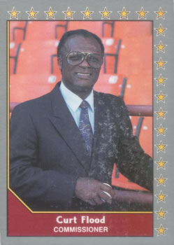 #220 Curt Flood - 1990 Pacific Senior League Baseball