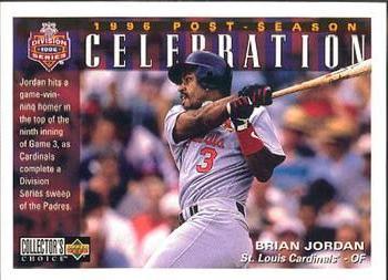 #220 Brian Jordan - St. Louis Cardinals - 1997 Collector's Choice Baseball