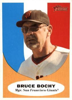 #220 Bruce Bochy - San Francisco Giants - 2010 Topps Heritage Baseball