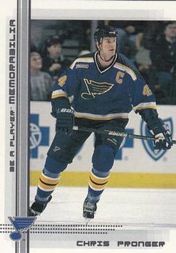 #220 Chris Pronger - St. Louis Blues - 2000-01 Be a Player Memorabilia Hockey