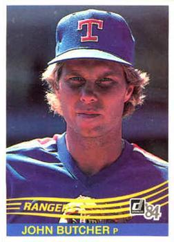 #220 John Butcher - Texas Rangers - 1984 Donruss Baseball