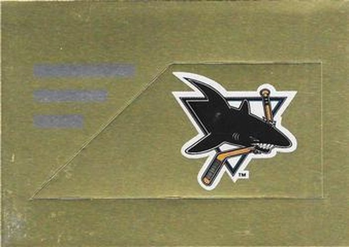 #220 San Jose Sharks Logo - San Jose Sharks - 1994-95 Panini Hockey Stickers