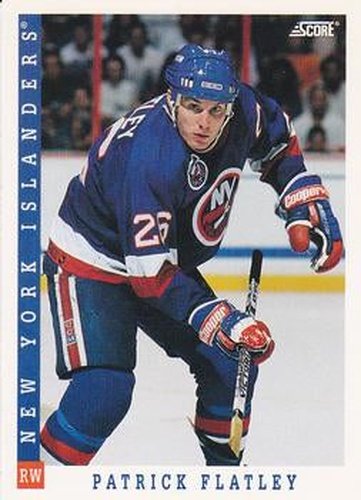 #220 Patrick Flatley - New York Islanders - 1993-94 Score Canadian Hockey