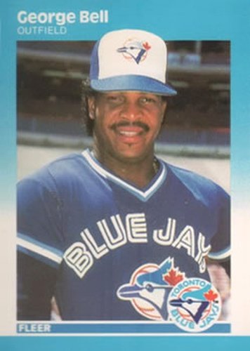 #220 George Bell - Toronto Blue Jays - 1987 Fleer Baseball