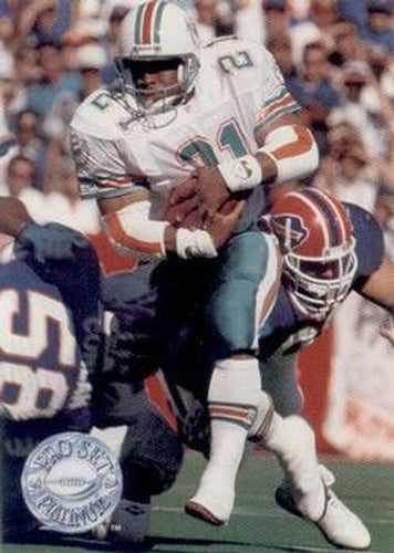 #220 Mark Higgs - Miami Dolphins - 1991 Pro Set Platinum Football