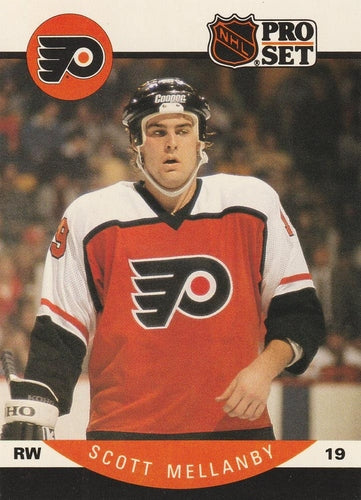 #220 Scott Mellanby - Philadelphia Flyers - 1990-91 Pro Set Hockey