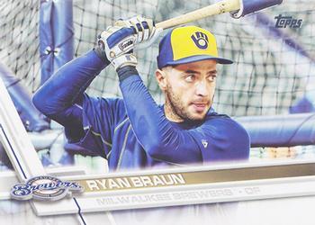 #220b Ryan Braun - Milwaukee Brewers - 2017 Topps Baseball