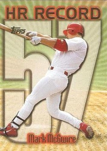 #220be Mark McGwire - VAR: HR 57 - St. Louis Cardinals - 1999 Topps Baseball