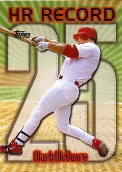 #220y Mark McGwire - VAR: HR 25 - St. Louis Cardinals - 1999 Topps Baseball